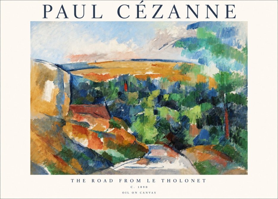 Paul Cézanne The Road from Le Tholonet No1 - Juliste