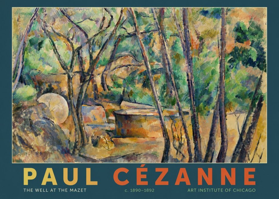 Paul Cézanne The Well at the Mazet No2 - Juliste