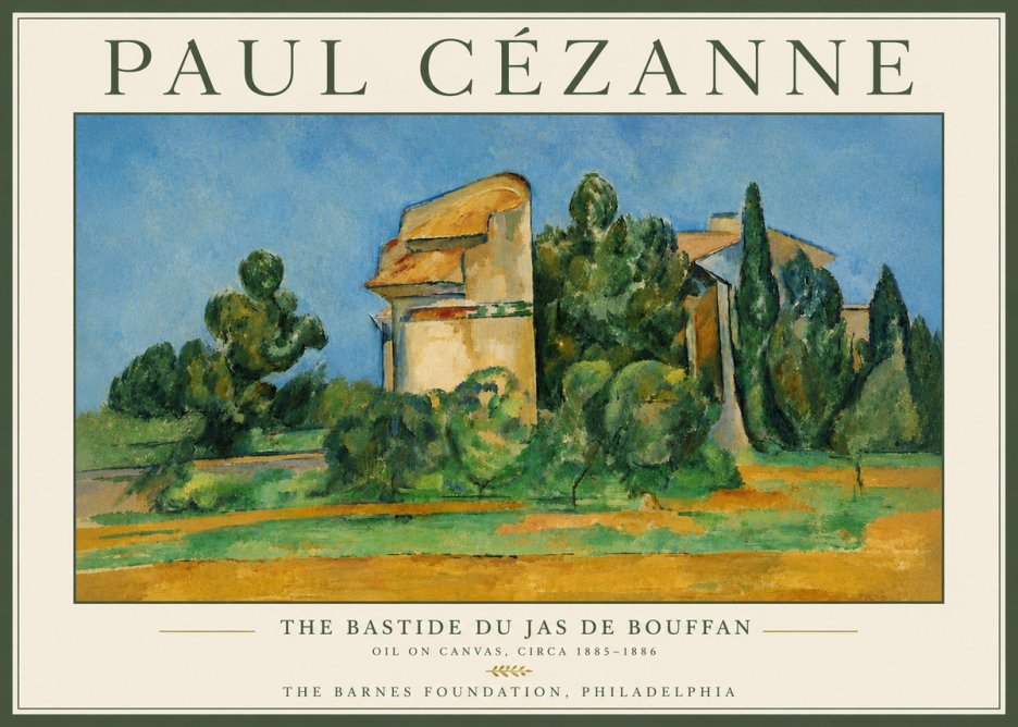 Paul Cézanne The Bastide Du Jas De Bouffan No6 - Juliste