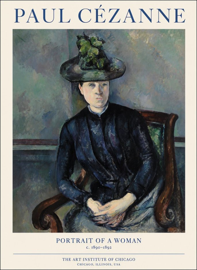 Paul Cézanne Portrait of a Woman II No1 - Juliste