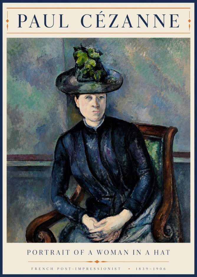 Paul Cézanne Portrait of a Woman II No4 - Juliste