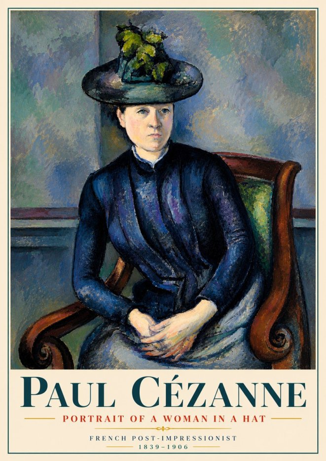 Paul Cézanne Portrait of a Woman II No6 - Juliste