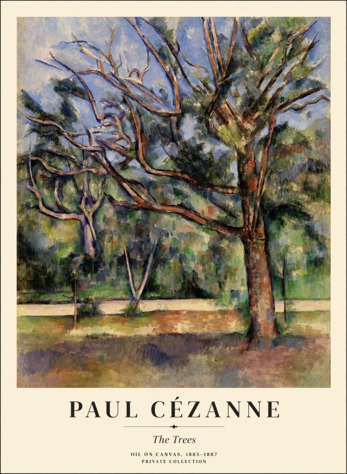 Paul Cézanne The Trees No1 - Juliste