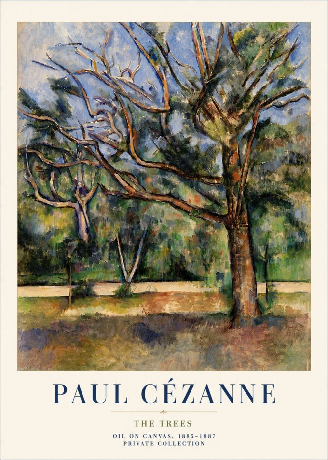 Paul Cézanne The Trees No6 - Juliste
