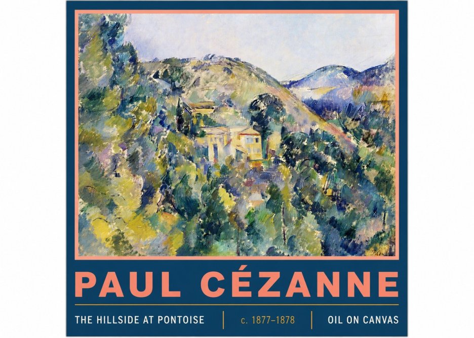 Paul Cézanne The Hillside at Pontoise No3 - Juliste