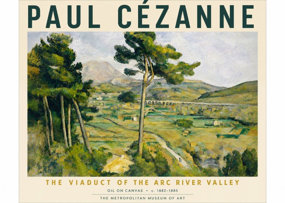 Paul Cézanne The Viaduct of the Arc River Valley No6 - Juliste