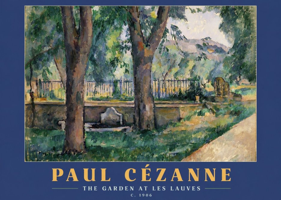 Paul Cézanne The Garden at Les Lauves No2 - Juliste