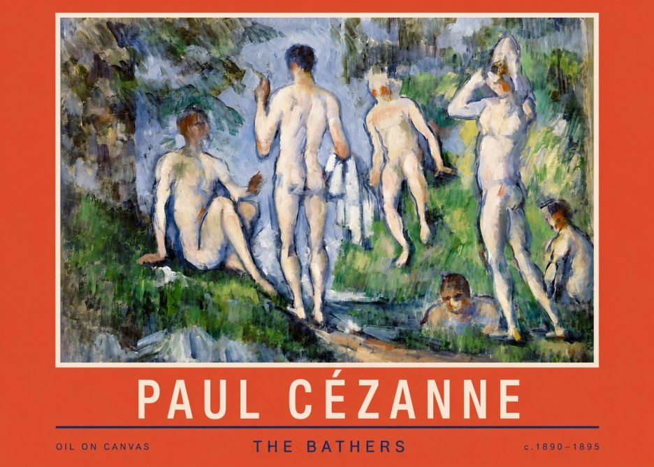 Paul Cézanne The Bathers No2 - Juliste