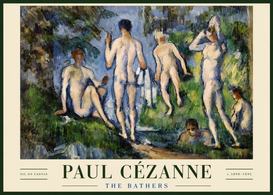 Paul Cézanne The Bathers No3 - Juliste