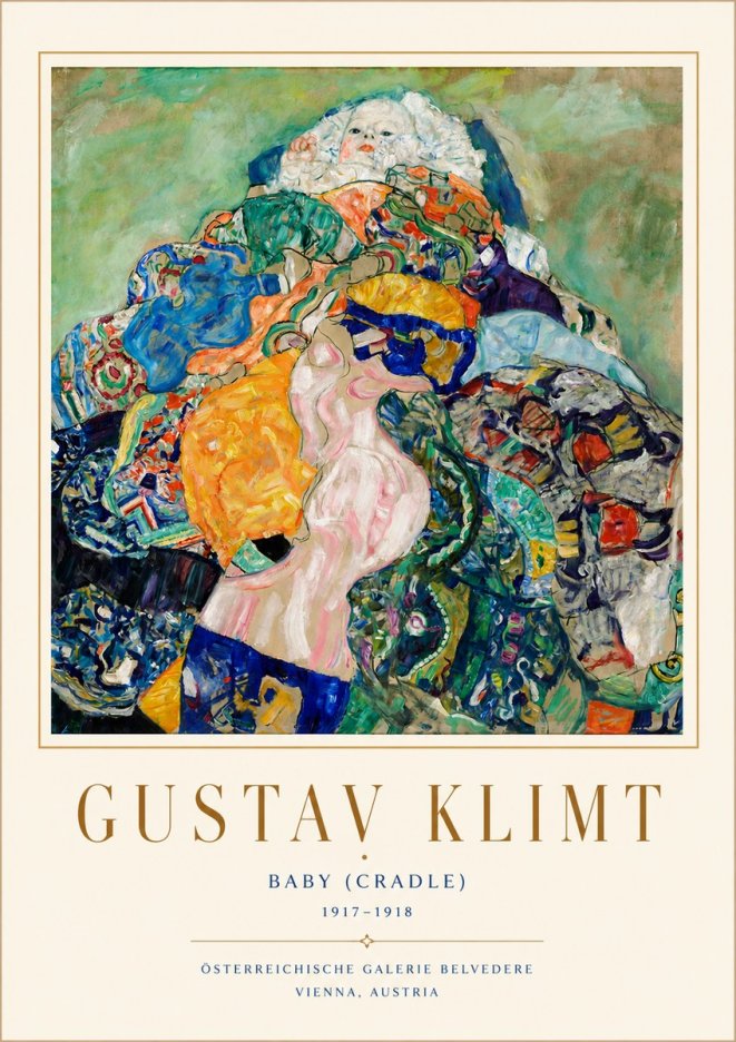 Klimt Baby (Cradle) No4 - Juliste