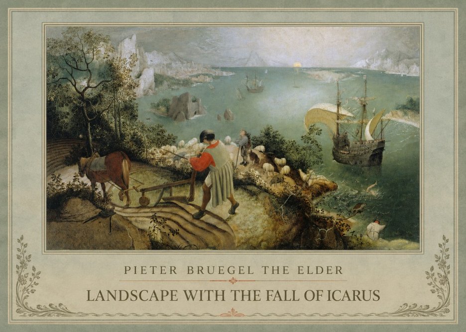 Pieter Bruegel Landscape with the Fall of Icarus I No1 - Juliste