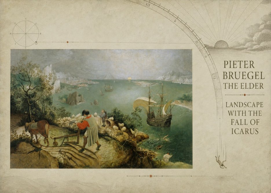 Pieter Bruegel Landscape with the Fall of Icarus I No6 - Juliste