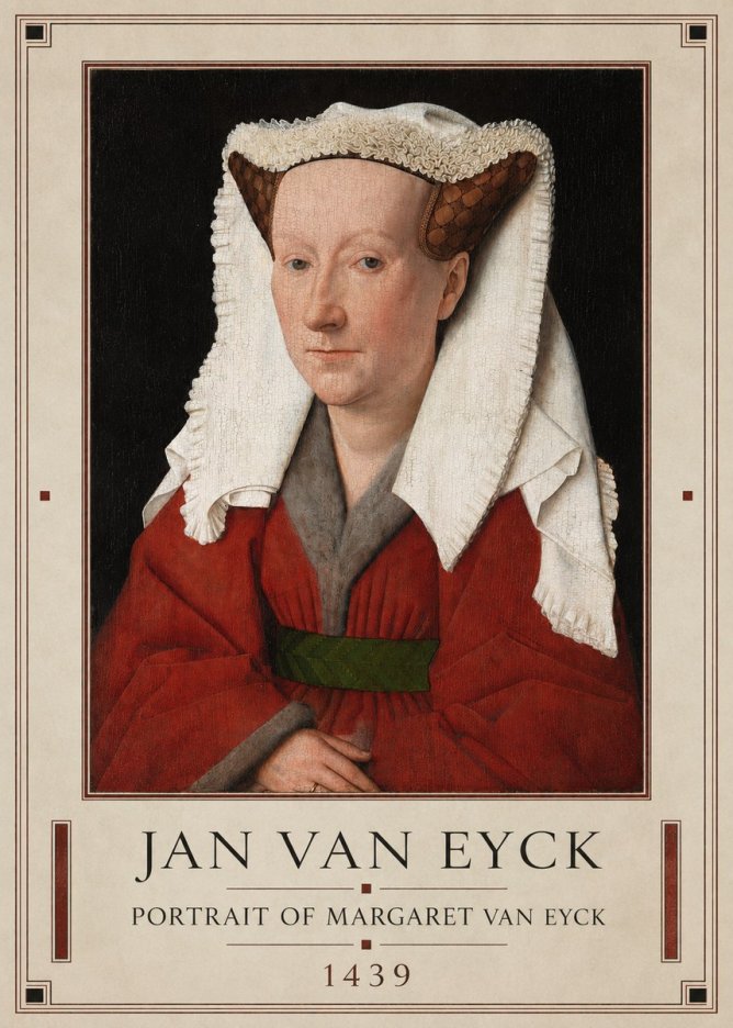 Jan van Eyck Portrait of Margaret Van Eyck II No1 - Juliste