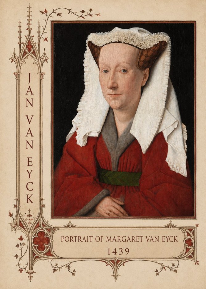 Jan van Eyck Portrait of Margaret Van Eyck II No2 - Juliste
