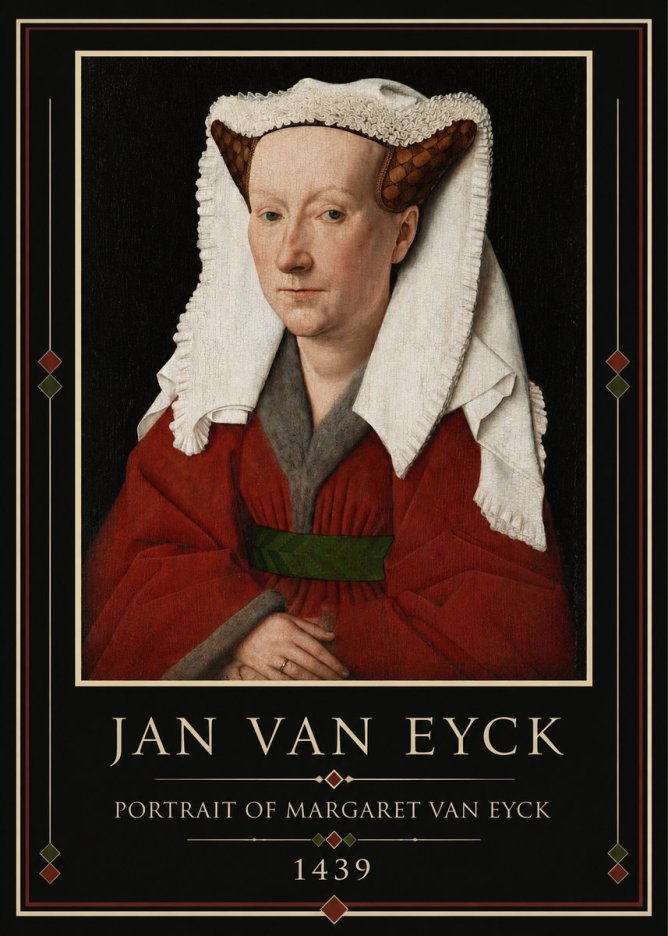Jan van Eyck Portrait of Margaret Van Eyck II No3 - Juliste