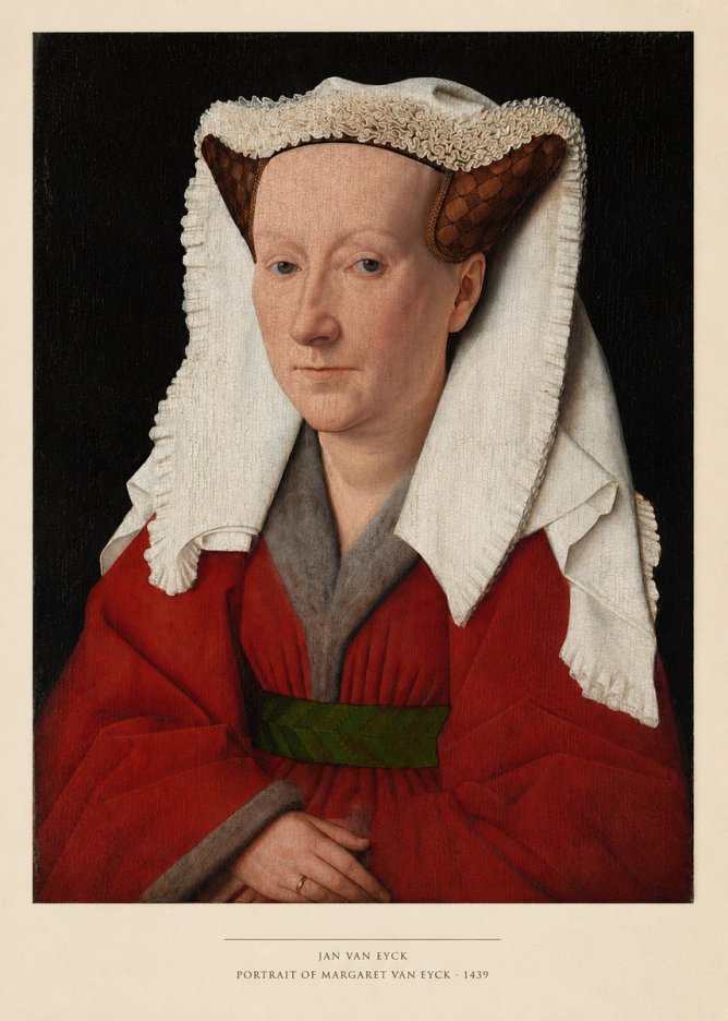 Jan van Eyck Portrait of Margaret Van Eyck II No4 - Juliste