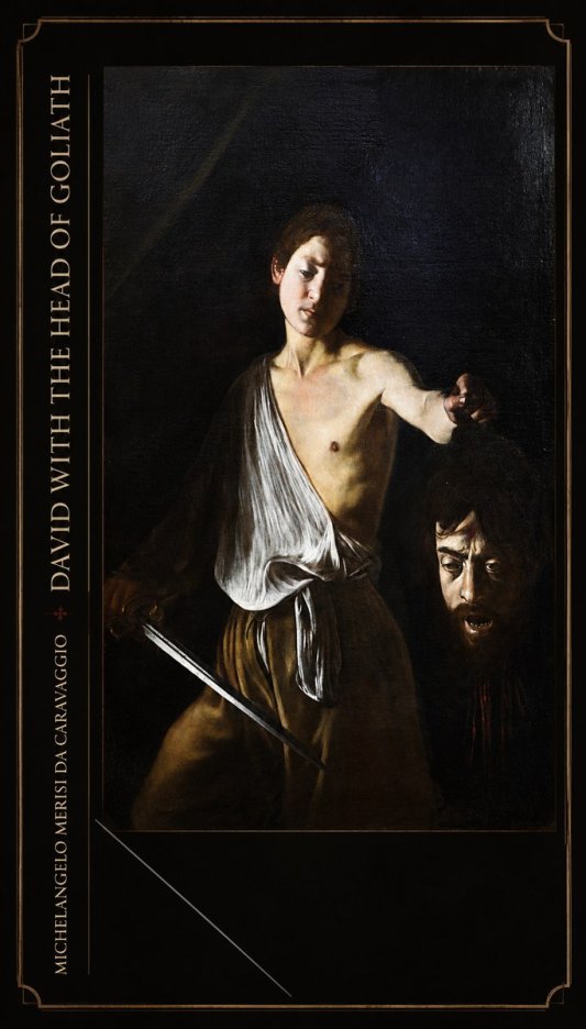 Michelangelo Merisi da Caravaggio David with the Head of Goliath II No3 - Juliste