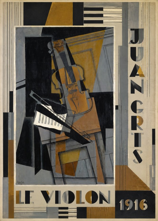 Juan Gris Le Violon No6 - Juliste