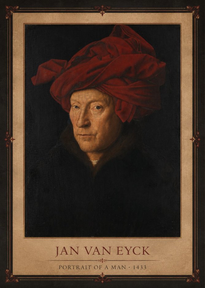 Jan van Eyck Portrait of a Man II No1 - Juliste