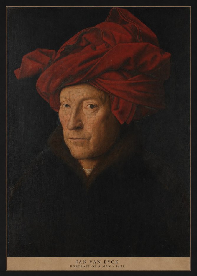 Jan van Eyck Portrait of a Man II No5 - Juliste