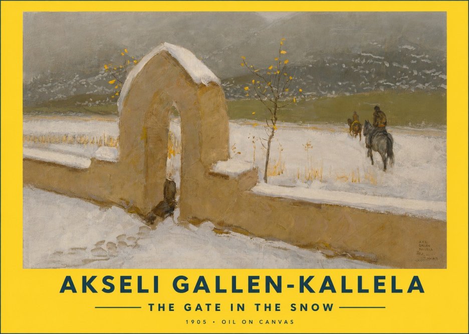 Akseli Gallen-Kallela The Gate in the Snow No2 - Juliste