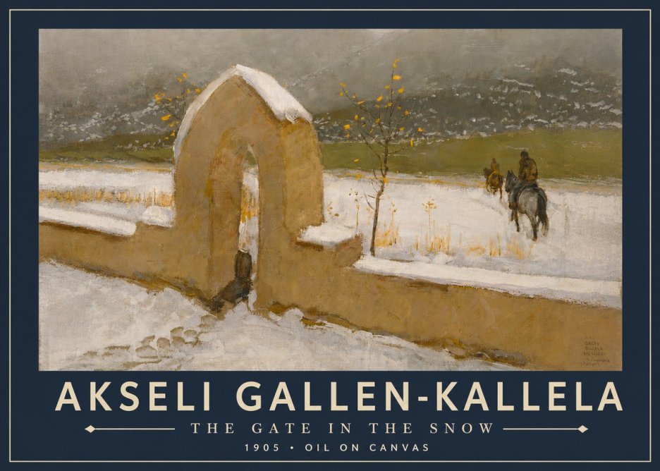 Akseli Gallen-Kallela The Gate in the Snow No5 - Juliste