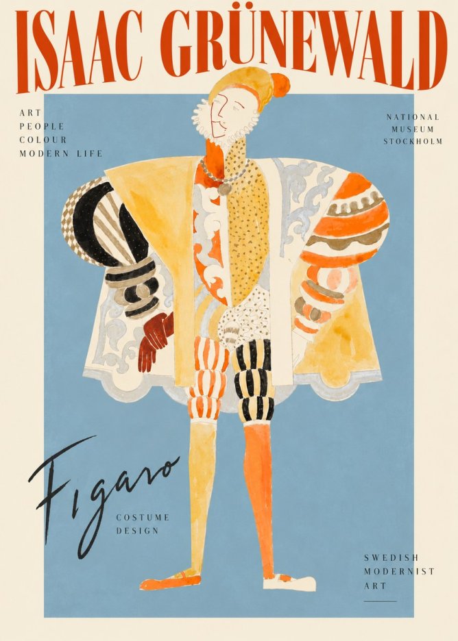 Isaac Grünewald Figaro I No3 - Juliste