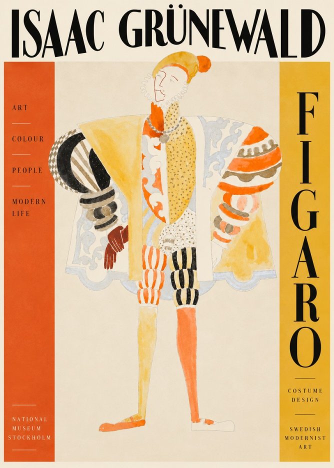 Isaac Grünewald Figaro I No4 - Juliste