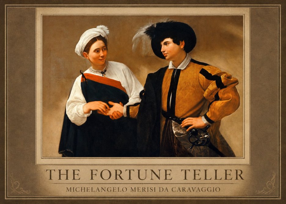 Michelangelo Merisi da Caravaggio The Fortune Teller I No1 - Juliste