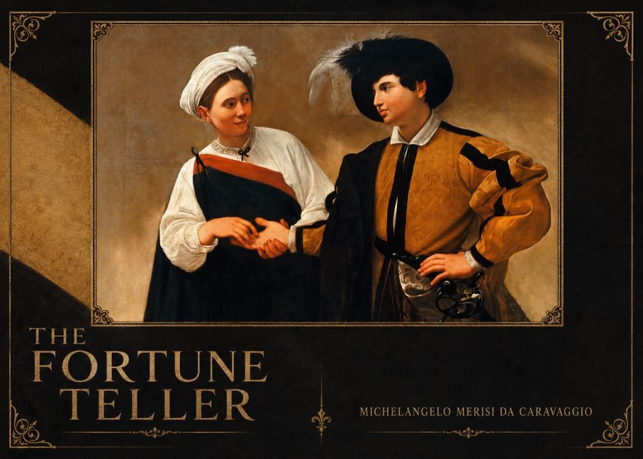 Michelangelo Merisi da Caravaggio The Fortune Teller I No2 - Juliste