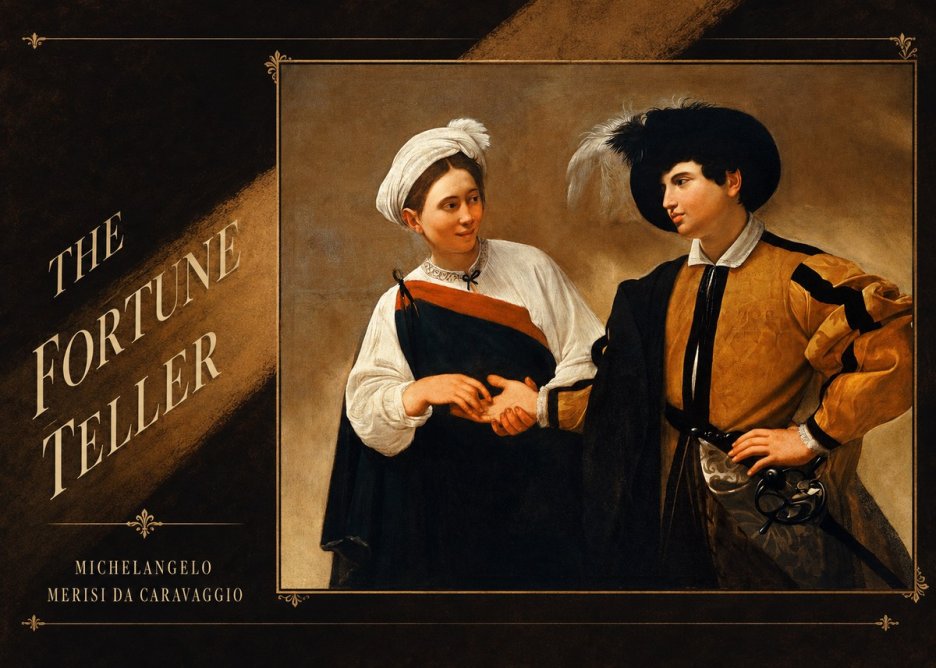 Michelangelo Merisi da Caravaggio The Fortune Teller I No3 - Juliste