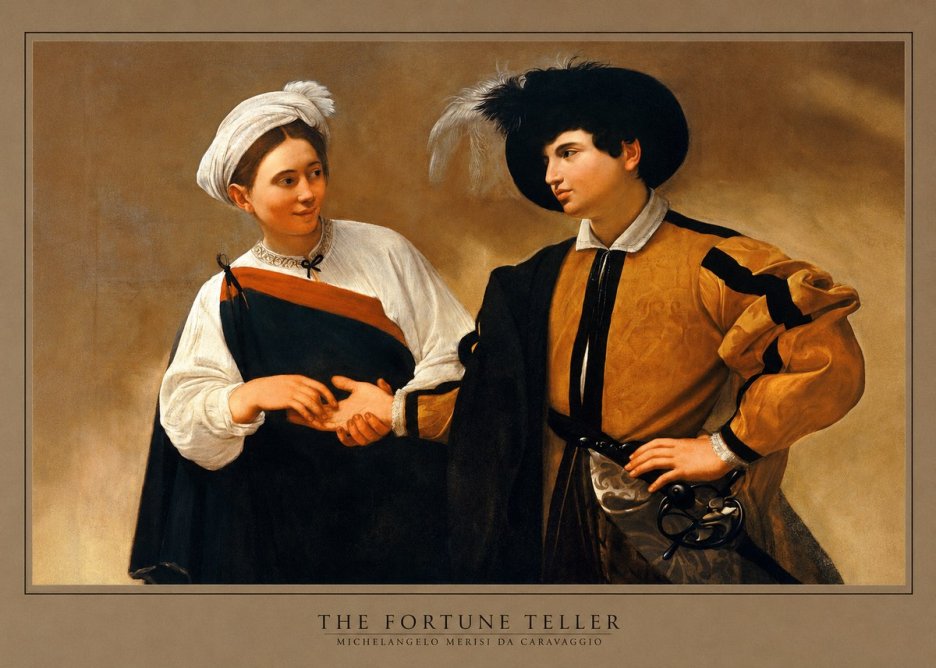 Michelangelo Merisi da Caravaggio The Fortune Teller I No5 - Juliste
