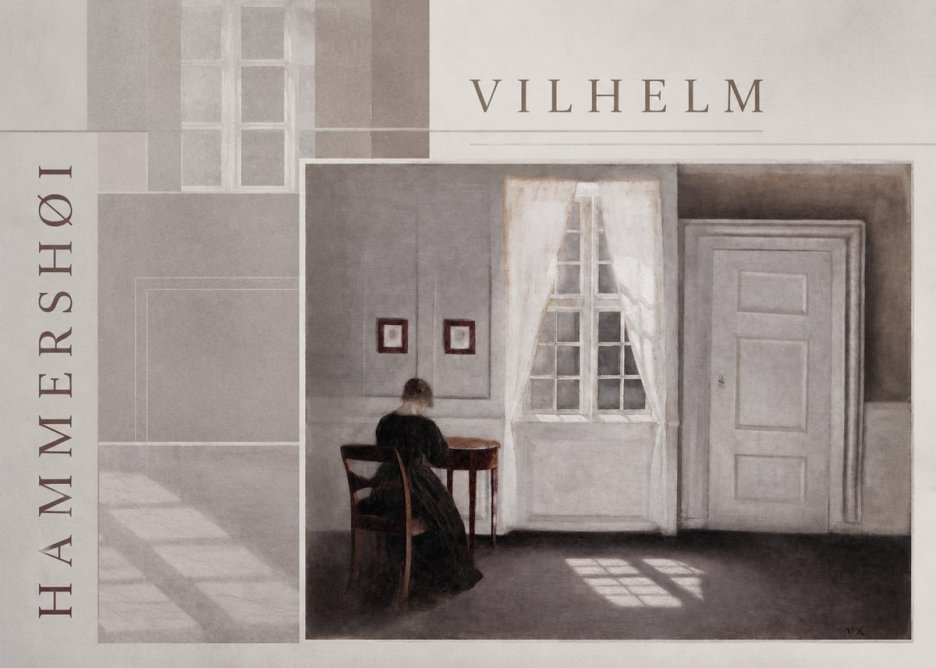 Vilhelm Hammershøi Interior with a Woman from the Back No6 - Juliste
