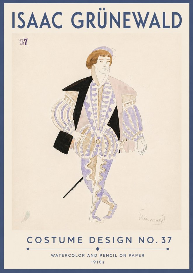 Isaac Grünewald Costume Design No. 37 No6 - Juliste