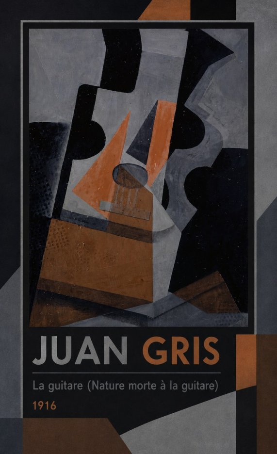 Juan Gris La Guitare (Nature Morte À La Guitare) No1 - Juliste