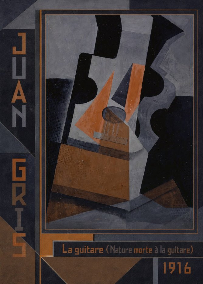 Juan Gris La Guitare (Nature Morte À La Guitare) No2 - Juliste