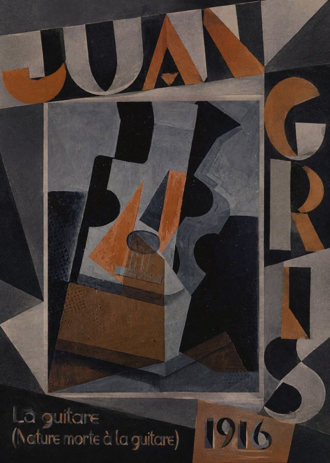 Juan Gris La Guitare (Nature Morte À La Guitare) No4 - Juliste