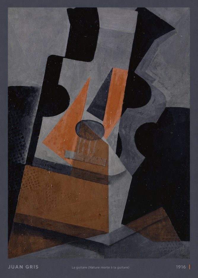 Juan Gris La Guitare (Nature Morte À La Guitare) No6 - Juliste