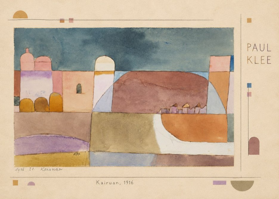 Paul Klee Kairuan, 1916 No4 - Juliste