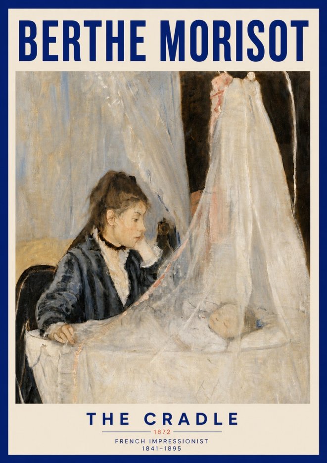 Berthe Morisot The Cradle No5 - Juliste