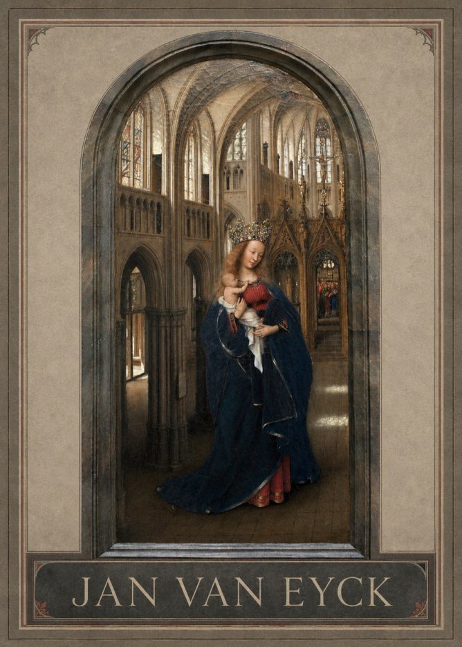 Jan van Eyck Madonna in the Church II No1 - Juliste