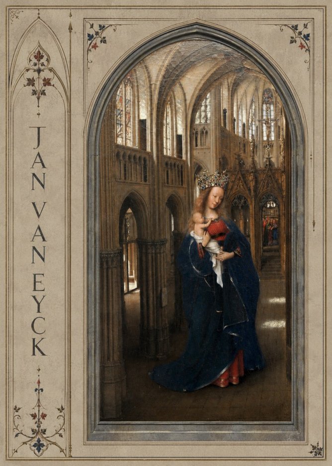 Jan van Eyck Madonna in the Church II No2 - Juliste