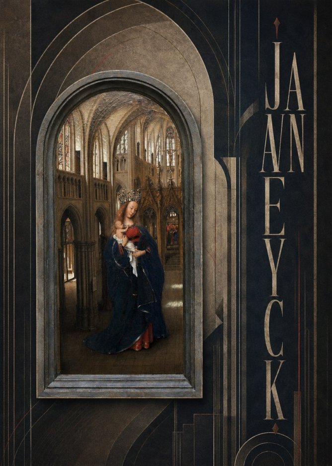 Jan van Eyck Madonna in the Church II No3 - Juliste