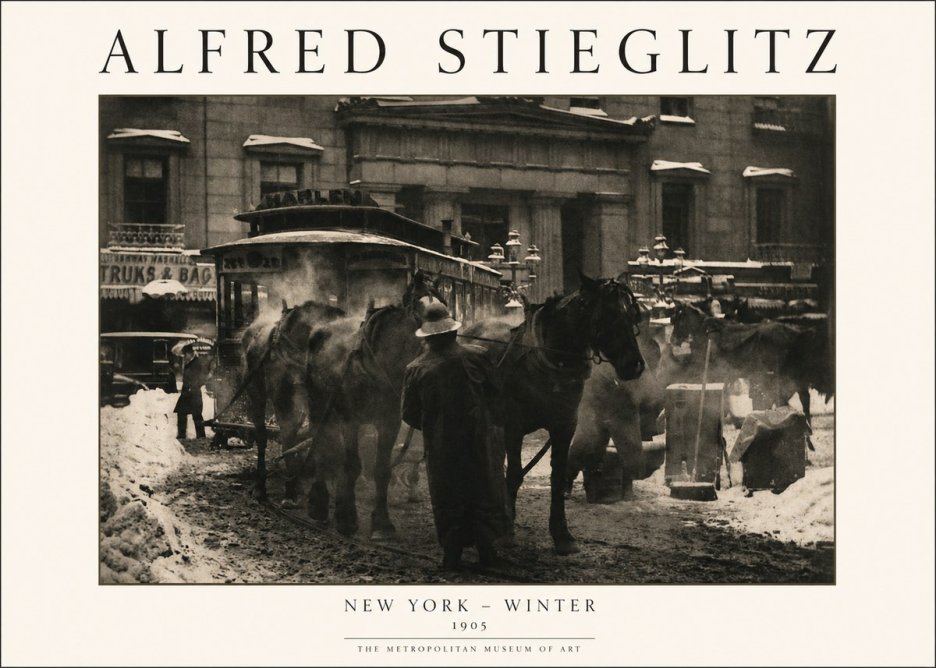 Alfred Stieglitz New York - Winter No1 - Juliste
