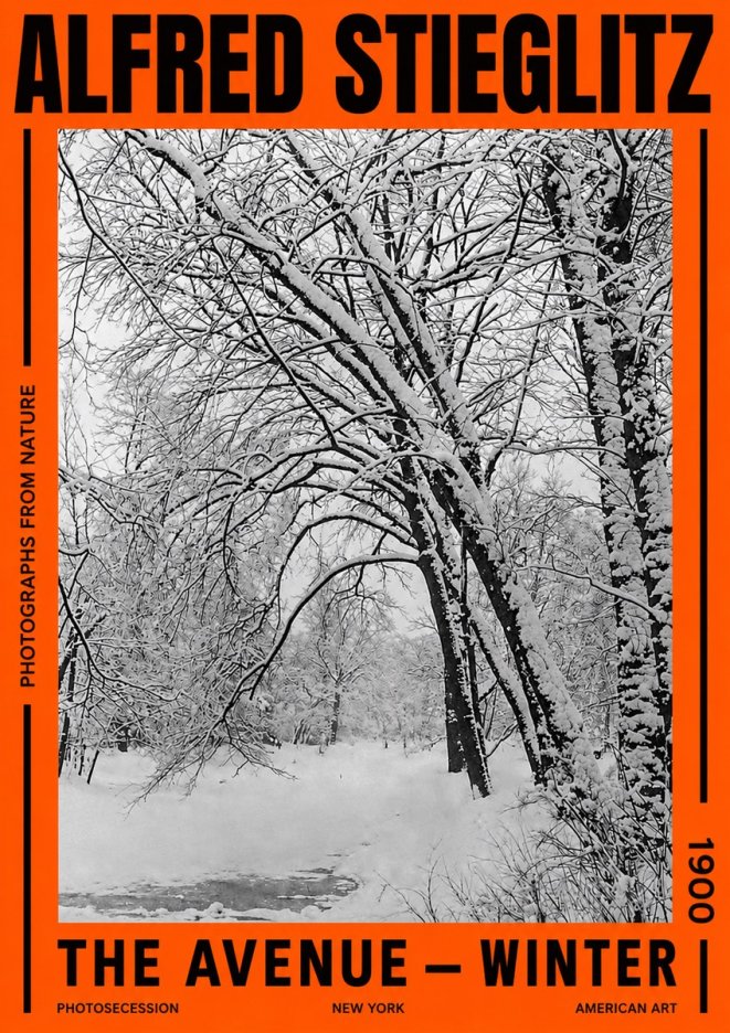 Alfred Stieglitz The Avenue – Winter No2 - Juliste