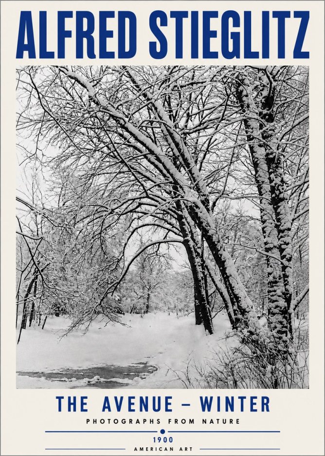 Alfred Stieglitz The Avenue – Winter No5 - Juliste