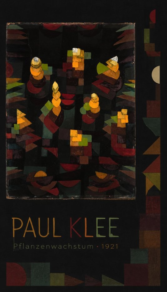 Paul Klee Pflanzenwachstum No3 - Juliste