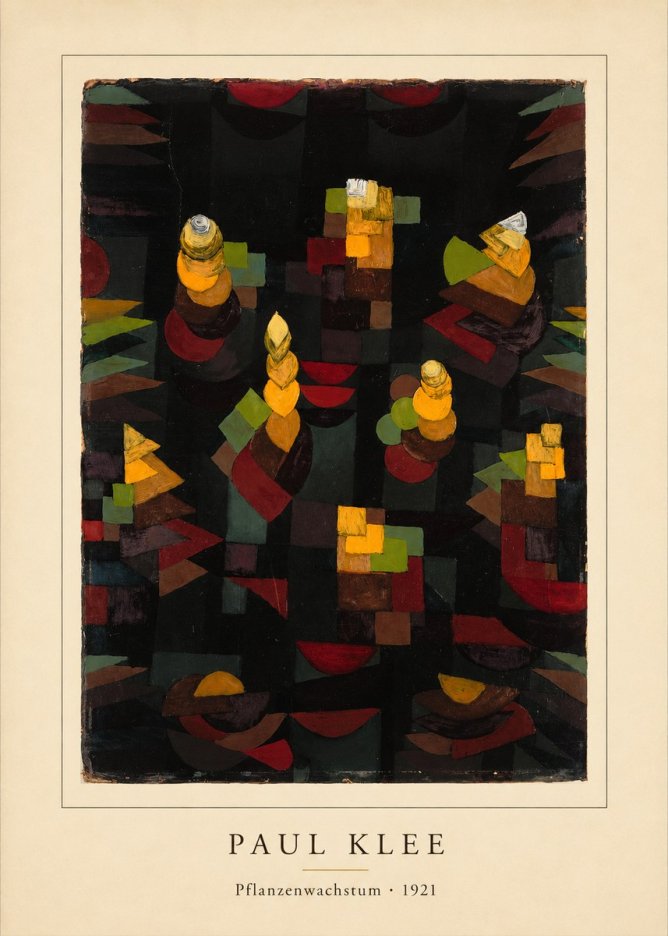 Paul Klee Pflanzenwachstum No4 - Juliste