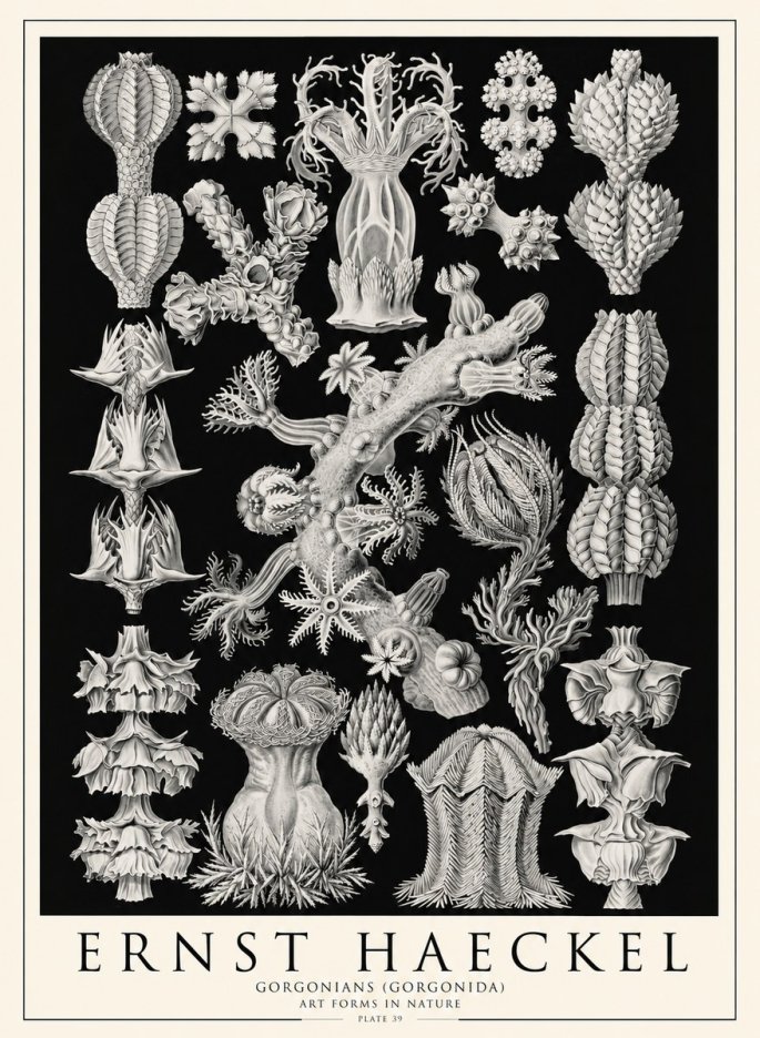 Ernst Haeckel Gorgonians No4 - Juliste