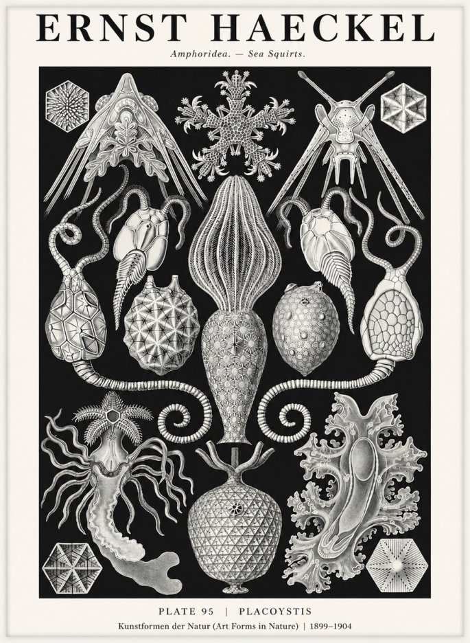 Ernst Haeckel Amphoridea No3 - Juliste